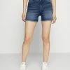 ONLY Petite ONLBLUSH LIFE MID RAW - Denim Shorts - Dark Blue Denim -ONLY Petite store e96177f082944acdb07b10787472471e