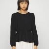ONLY Petite ONLMETTE O NECK - Blouse - Black -ONLY Petite store ead0d67bf6764c96a68468583c1e180d