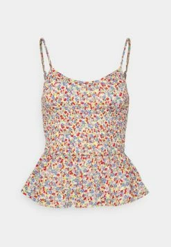 ONLY Petite ONLPELLA SMOCK V-NECK - Top - Cloud Dancer -ONLY Petite store eb3758ce10bd40e6915ae6dc5fe2c4aa