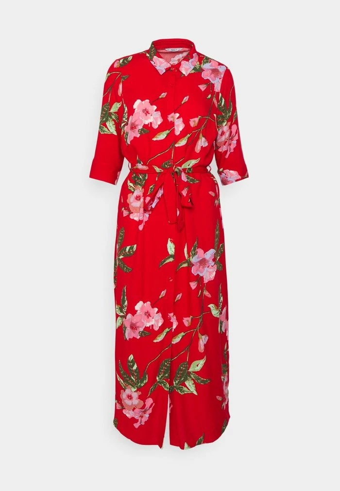 ONLY Petite ONLNOVA LIFE DRESS - Shirt Dress - Chinese Red 7 ONLY Petite ONLNOVA LIFE DRESS - Shirt Dress - Chinese Red - Image 5