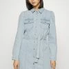 ONLY Petite ONLINC MONICA LIFE DRESS - Denim Dress - Light Blue Denim