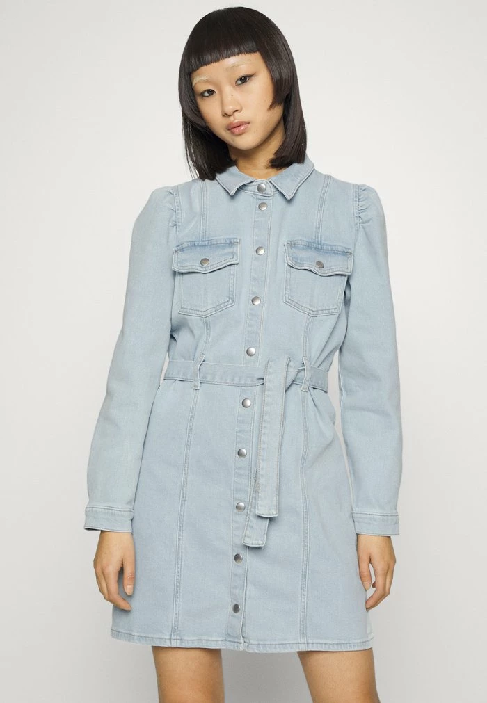 ONLY Petite ONLINC MONICA LIFE DRESS - Denim Dress - Light Blue Denim 3 ONLY Petite ONLINC MONICA LIFE DRESS - Denim Dress - Light Blue Denim