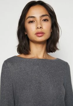 ONLY Petite ONLKALA BOAT NECK - Jumper - Medium Grey Melange -ONLY Petite store ece106ee9a8c4e6390b2914b3703c00e