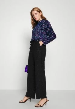 ONLY Petite ONLMETTE WIDE PANT - Trousers - Black -ONLY Petite store ee9d00f7d57042409b195e0b330fa5d3