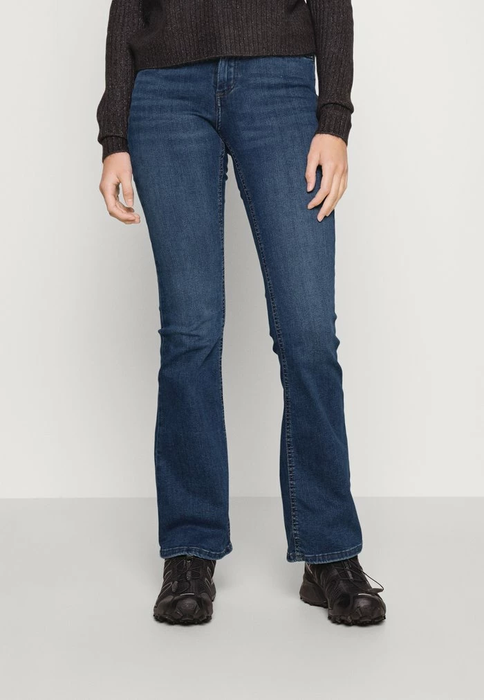 ONLY Petite ONLBLUSH MID FLARED - Bootcut Jeans - Dark Blue 3 ONLY Petite ONLBLUSH MID FLARED - Bootcut Jeans - Dark Blue