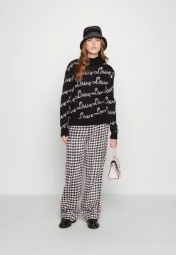 Alternative view of ONLY Petite ONLJADE TEXT HIGHNECK - Jumper - Black/cloud Dancer