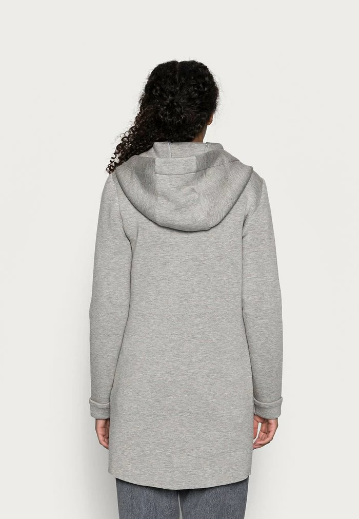 ONLY Petite ONLLENA HOOD COAT PETIT - Zip-up Sweatshirt - Light Grey Melange 5 ONLY Petite ONLLENA HOOD COAT PETIT - Zip-up Sweatshirt - Light Grey Melange - Image 3