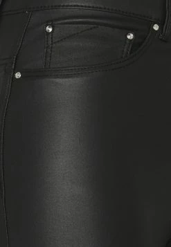 ONLY Petite ONLPAOLA SKINNYCOATED PAN PETIT - Trousers - Black -ONLY Petite store f3379967bbfe4084b6dde64b8408281a