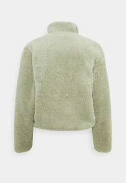 ONLY Petite ONLDALINA ZIP TEDDY - Sweatshirt - Desert Sage -ONLY Petite store f6a4cea5d6f046ad8fa4a2110268cbfd