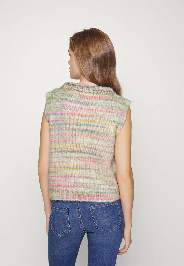 ONLY Petite ONLCARMA - Jumper - Stone/multi-coloured 5 ONLY Petite ONLCARMA - Jumper - Stone/multi-coloured - Image 3