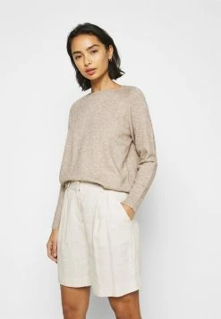 ONLY Petite ONLLESLY KINGS - Jumper - Beige/white Melange