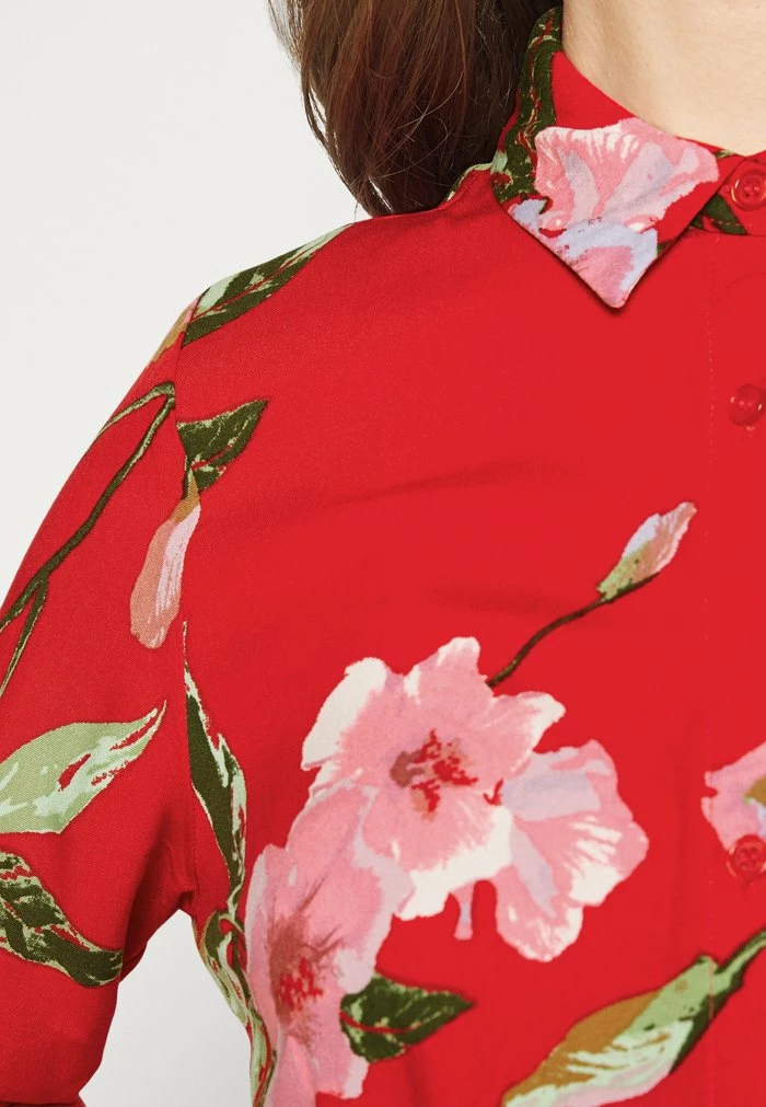 ONLY Petite ONLNOVA LIFE DRESS - Shirt Dress - Chinese Red 8 ONLY Petite ONLNOVA LIFE DRESS - Shirt Dress - Chinese Red - Image 6