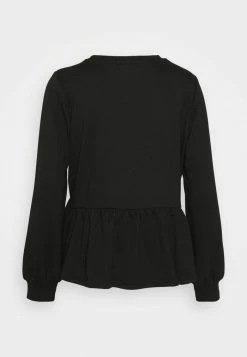 ONLY Petite ONLAMY FLOUNCE - Sweatshirt - Black -ONLY Petite store fa9f4af4d0c14670b080f214c7678f83