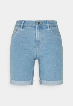 ONLY Petite ONLSUNANNEK MIDLONGSHORTS 2 PACK - Denim Shorts - Light Blue Denim -ONLY Petite store fb9d1cb7cb9945c8bec26736f0adbebf