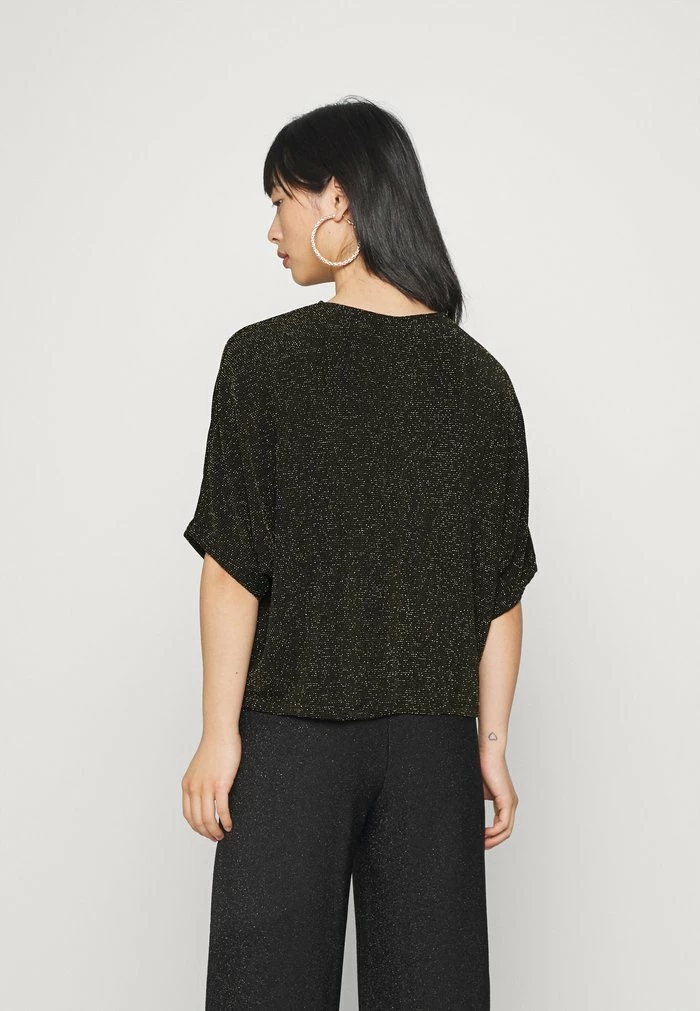 ONLY Petite ONLCAROLLA LOOSE - Long Sleeved Top - Black/gold 5 ONLY Petite ONLCAROLLA LOOSE - Long Sleeved Top - Black/gold - Image 3