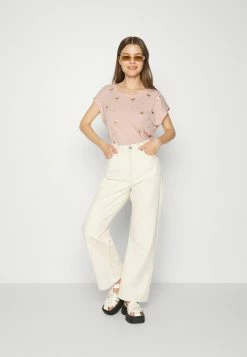 Alternative view of ONLY Petite ONLFEATHER - Print T-shirt - Rose Smoke/gold