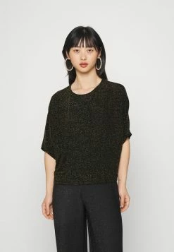 ONLY Petite ONLCAROLLA LOOSE - Long Sleeved Top - Black/gold