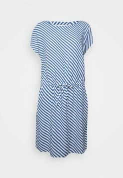 ONLY Petite ONLNOVA LIFE CONNIE BALI DRESS - Day Dress - Eggnog/blue